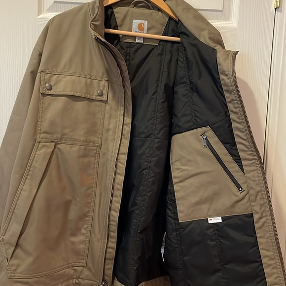 Carhartt Men’s Thinsulate Coat Size 2XL  New without Tags  60% cotton 40% poly - Picture 3 of 7
